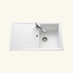 Vidage manuel 1 bac CUIPD366 pour évier Emeraude - Siphon gain de place