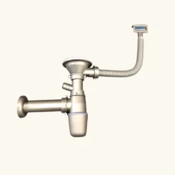 Vidage manuel chromé 1 bac CUIPD676-D pour évier inox