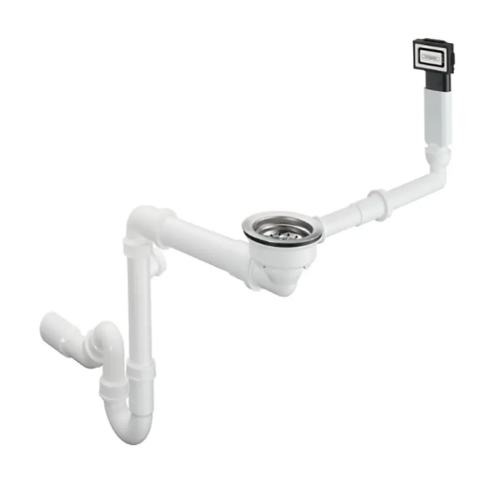 Vidage manuel pour évier 1 bac granite HANSGROHE D14-10 inox