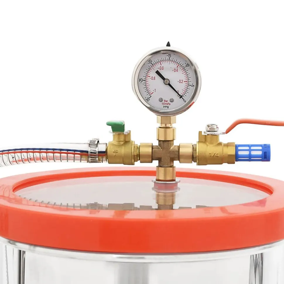 VIDAXL - Chambre a vide inox - 7 4 litres - couvercle transparent