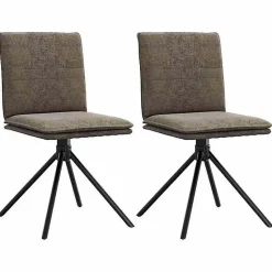 vidaXL Chaise à manger gris foncé similicuir daim, chaise, chaise de salon, chaise d'accent, chaise de cuisine, siège de 4101280