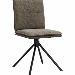 vidaXL Chaise à manger gris foncé similicuir daim, chaise, chaise de salon, chaise d'accent, chaise de cuisine, siège de 4101280