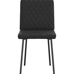 vidaXL Chaises à manger lot de 6 noir similicuir, chaise, chaise de salon, chaise d'appoint, chaise de cuisine, siège à 3315488