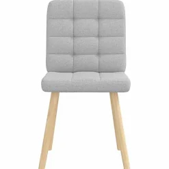 vidaXL Chaises à manger lot de 2 gris nuage tissu, chaise, chaise de salon, chaise d'accent, chaise de cuisine, siège de 4101100