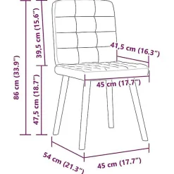vidaXL Chaises à manger lot de 2 gris nuage tissu, chaise, chaise de salon, chaise d'accent, chaise de cuisine, siège de 4101100