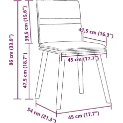 vidaXL Chaises à manger lot de 2 Lin, chaise, chaise de salon, chaise d'accent, chaise de cuisine, siège de salle à manger, 410126
