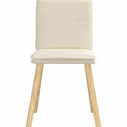 vidaXL Chaises à manger lot de 2 Lin, chaise, chaise de salon, chaise d'accent, chaise de cuisine, siège de salle à manger, 410126