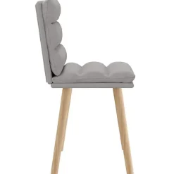 vidaXL Chaises à manger lot de 2 gris nuage tissu, chaise, chaise de salon, chaise d'accent, chaise de cuisine, siège de 4101302