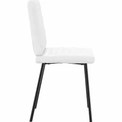 vidaXL Chaises à manger lot de 4 blanc similicuir, chaise, chaise de salon, chaise d'appoint, chaise de cuisine, siège à 3315219