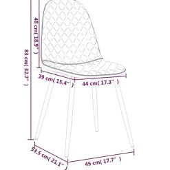 vidaXL Lot de 6 Chaises à Manger, Sièges à Dîner, Chaises de Repas, Meubles de de Salle à Manger Cuisine Maison Intérieur, 3082869