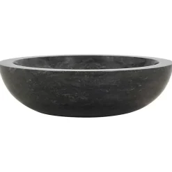 vidaXL évier Marbre Noir Pierre Naturelle Lave-Mains Lavabo Salle de Bain 142774