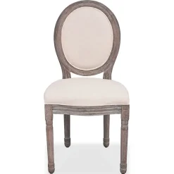 vidaXL 6x Chaise de Salle à Manger Lin Chaises de Cuisine Chaises à Manger 274620