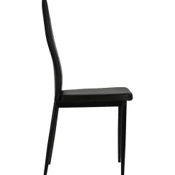 vidaXL 6x Chaise de Salle à Manger Cuir Artificiel Noir Chaises de Cuisine 275435