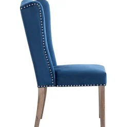 vidaXL 2x Chaises de Salle à Manger Chaises à Dîner Sièges de Salle à Manger Meubles de Cuisine Repas Maison Intérieur Bleu 305584