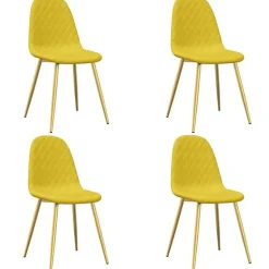 vidaXL 4x Chaises de Salle à Manger Chaises de Repas Sièges à Dîner Chaises de Cuisine Meubles de Cuisine Maison Intérieur 325686