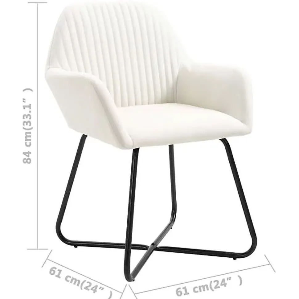 vidaXL 4x Chaises de Salle à Manger Chaises à Dîner Chaises de Cuisine Chaises de Repas Chaises de Salon Maison Intérieur 277098