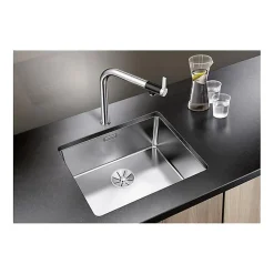 Évier - Blanco - Andano 500 U - Acier inoxydable brillant - Grand volume - Facile d'entretien