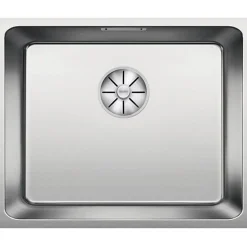 Évier - Blanco - Andano 500 U - Acier inoxydable brillant - Grand volume - Facile d'entretien