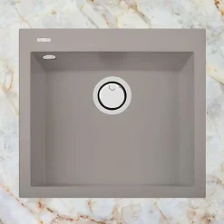 Évier à encastrer 1 Cuve 49x40x20cm - Quartz Tartufe - Quadra SE FRÉCAN