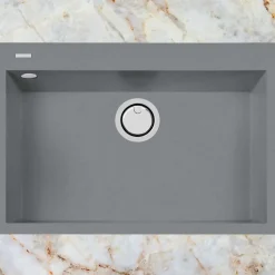 Évier à encastrer 1 Cuve 69x40x20cm - Quartz Titanium - Quadra SE FRÉCAN