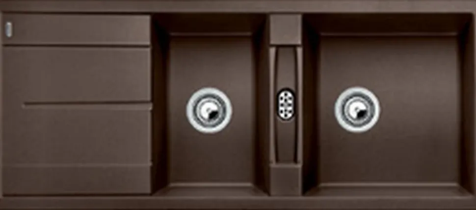 Évier composite de granit METRA 8 S - Coloris : Blanc