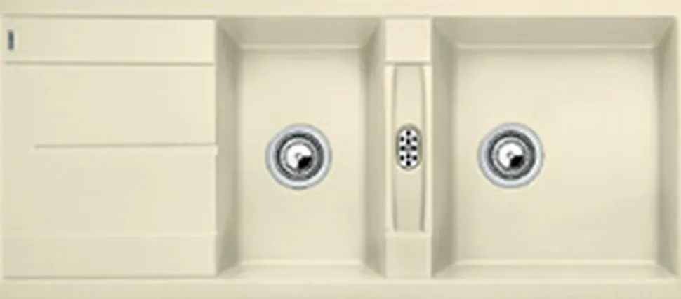 Évier composite de granit METRA 8 S - Coloris : Blanc