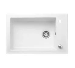 Évier céramique blanc 1 cuve Lingot Sarreguemines