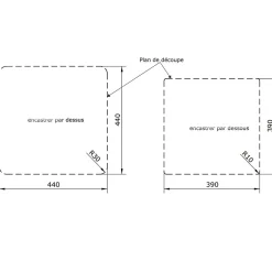 Évier céramique blanc Sanindusa VALET 1 bac 46x46 cm
