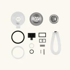 Évier céramique blanc Sanindusa VALET 1 bac 46x46 cm