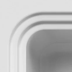 Évier de cuisine 1 cuve en composite de quartz blanc mat avec accessoires Romesco GoodHome