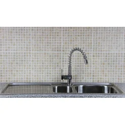 Évier de Cuisine en Acier Inoxydable 105cm x 50cm et Robinet Rainbow