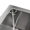 Évier de Cuisine Inox Argent 60x45x20cm 1 bac avec Vidage rapide et haut débit