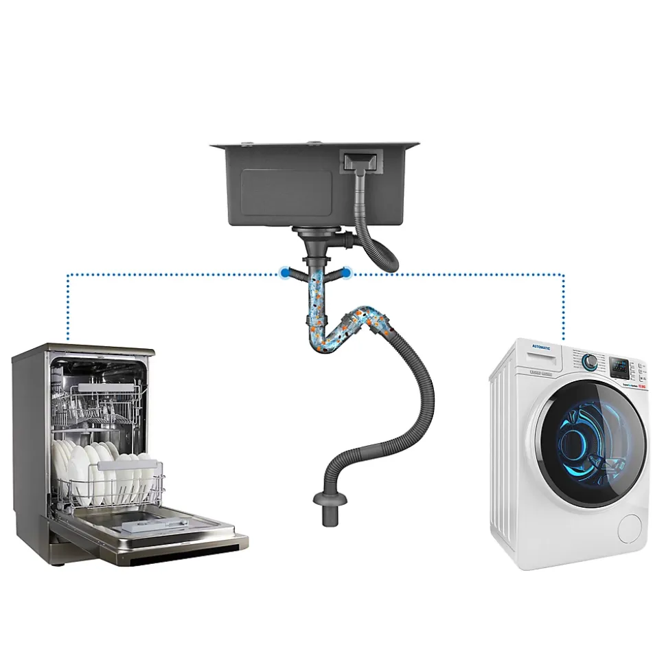 Évier de Cuisine inox brossé 45 x 45 cm, Auralum MAX Évier 1 Bac, Lavabo Cuisine Montage Encastré ou Supérieur, Évier carré