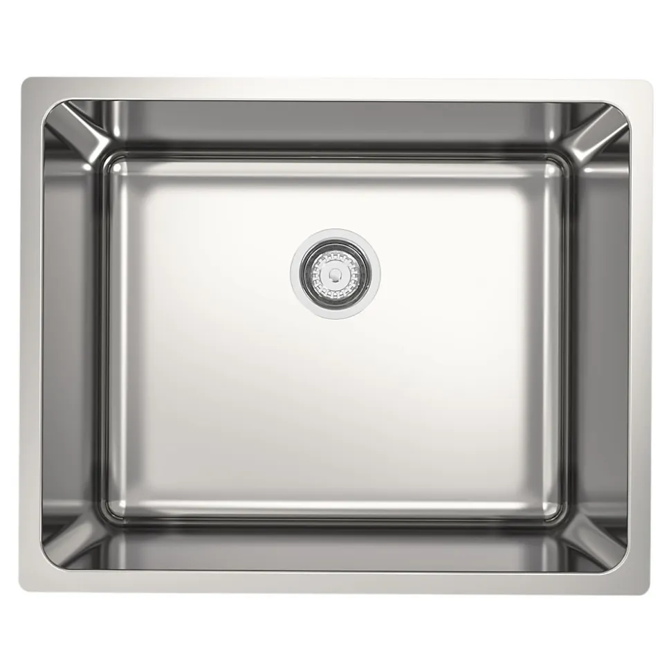 Évier de cuisine sous-plan 1 cuve XS en acier inoxydable Villach GoodHome