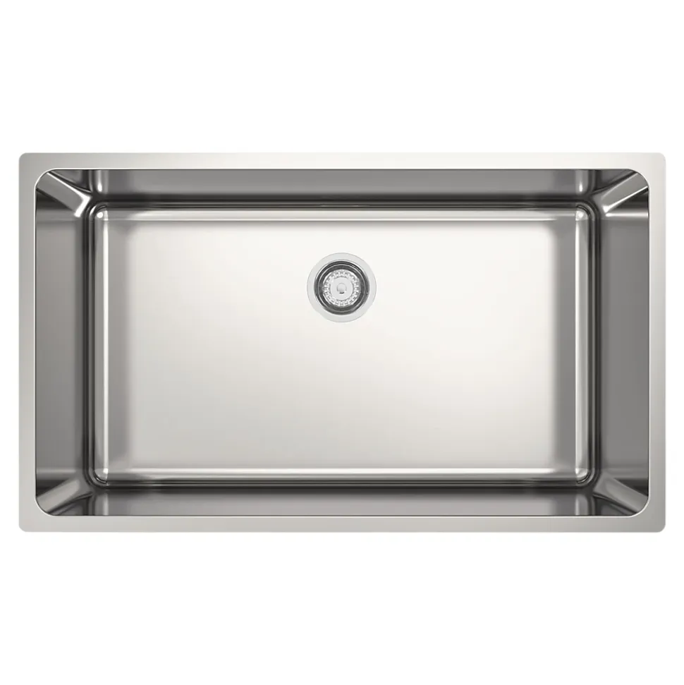 Évier de cuisine sous-plan 1 cuve XL en acier inoxydable Villach GoodHome