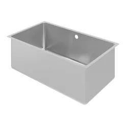 Évier de cuisine sous-plan 1 cuve XL en acier inoxydable Villach GoodHome