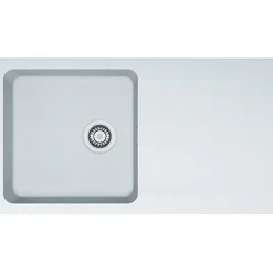 ÉVIER DE SYNTHÈSE À ENCASTRER 1 CUVE ORION TECTONITE - OID 611-94 - blanc artic - 1 cuve