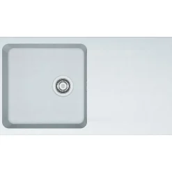 ÉVIER DE SYNTHÈSE À ENCASTRER 1 CUVE ORION TECTONITE - OID 611-94 - blanc artic - 1 cuve