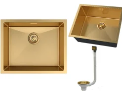 Évier en Acier Granitan Silvo54 encastrable avec Siphon - 1 pièce