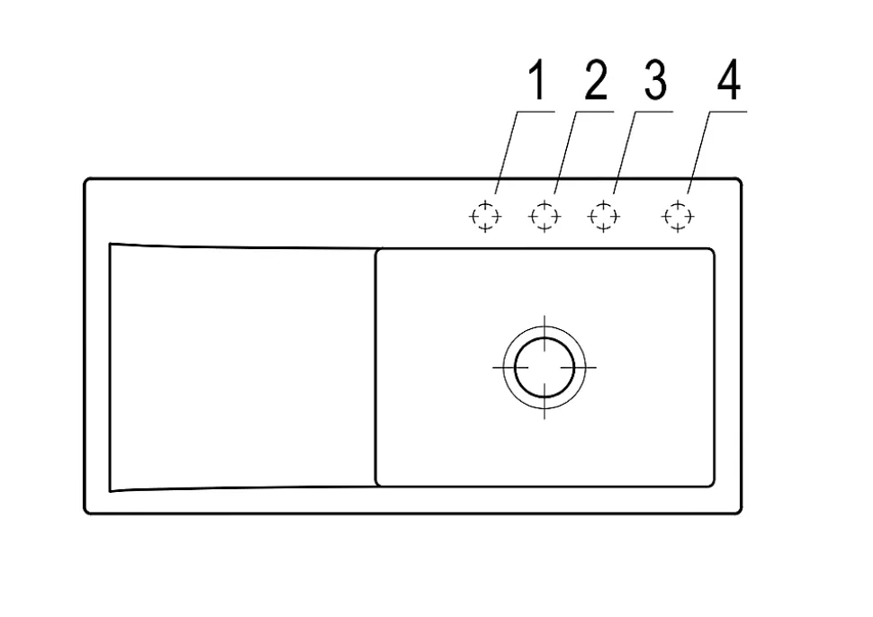 Évier en céramique 1 cuve à droite à encastrer Villeroy & Boch Subway Style blanc mat