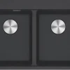 Évier en fragranite noir 2 bacs à encastrer Franke