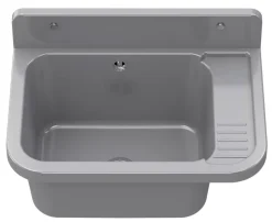 Évier en Granit Paron pour Garage, Buanderie, Local Technique avec Siphon et Robinet - 1 Set