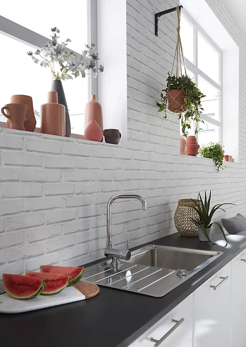 Évier en inox 1 bac à encastrer Apollonia