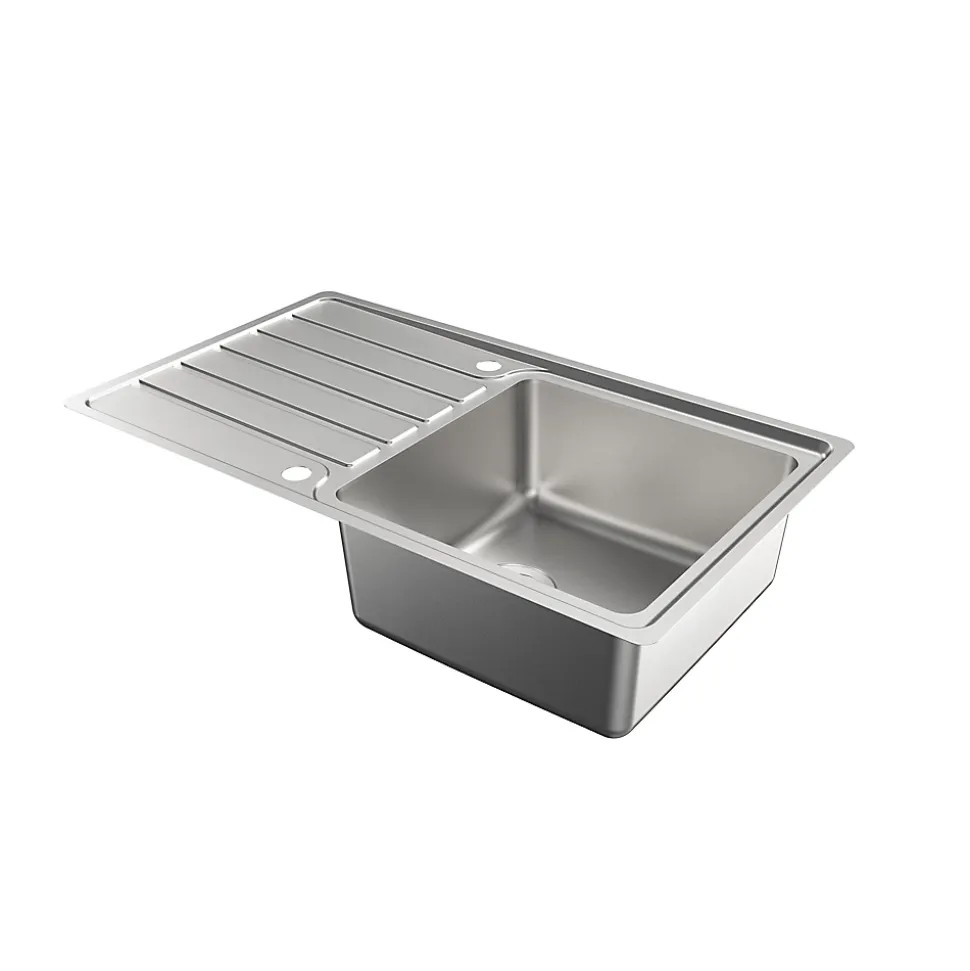 Évier en inox 1 bac à encastrer Apollonia