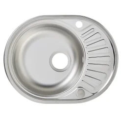 Évier en inox satiné 1 bac à encastrer Liebig