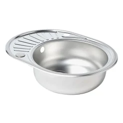 Évier en inox satiné 1 bac à encastrer Liebig