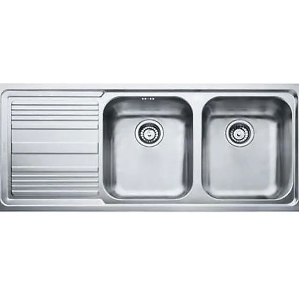 Évier FRANKE LLX 621 inox satiné 2 bacs 1160x500 mm