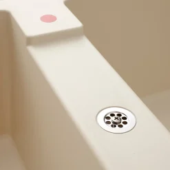 Évier granit beige Luisina TAM TAM 2 bacs 1 égouttoir