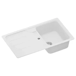 Évier granit blanc Schock FORMHAUS 1 bac 1 égouttoir