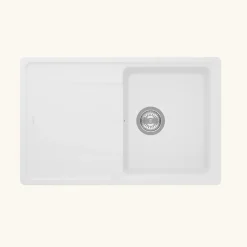 Évier granit blanc Schock ELEMENT 1 bac 1 égouttoir